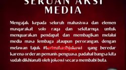 Postingan Akun Aliansi BEM Soloraya Serang Kepulangan Jokowi ke Surakarta, Netizen : Pesanan! Mahasiswa Kurang Kajian