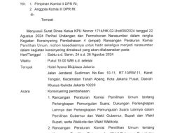 Kupas 4 Rancangan PKPU sesuai Putusan MK No. 60 & 70, KPU Undang Pimpinan & Anggota Komisi II di Rapat Konsinyering