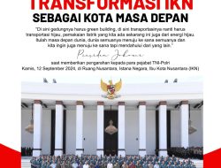 Jokowi Dorong Transformasi IKN sebagai Kota Masa Depan Menuju Indonesia Maju